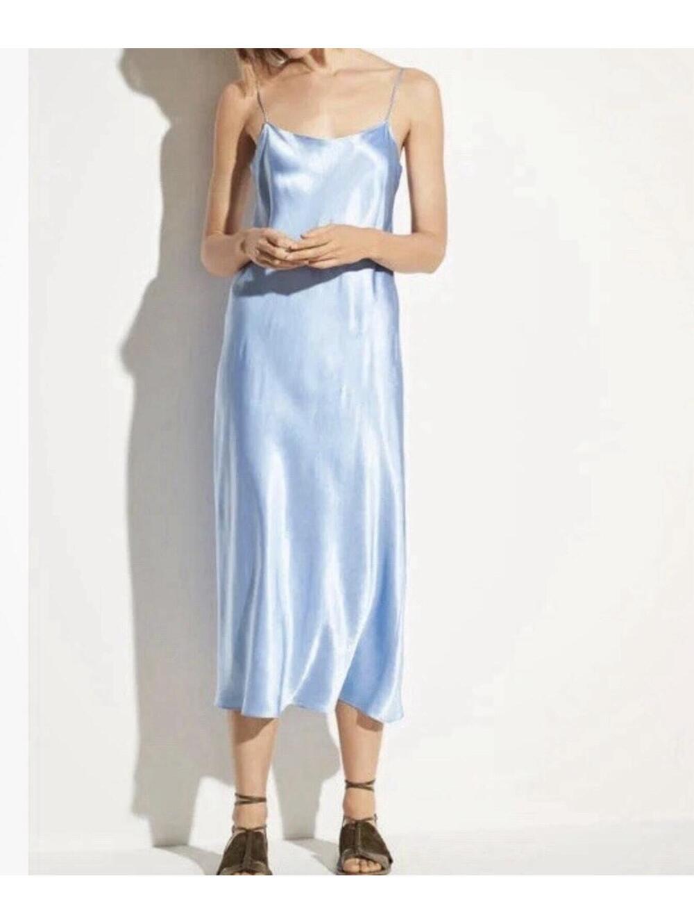 NEW! Vince Women’s Midi Satin Slip Dress  Size Medium $325